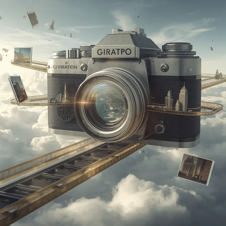 Giant Floating Vintage Camera World With Luxury Mini Cities | new prompt ai video — AI image prompt