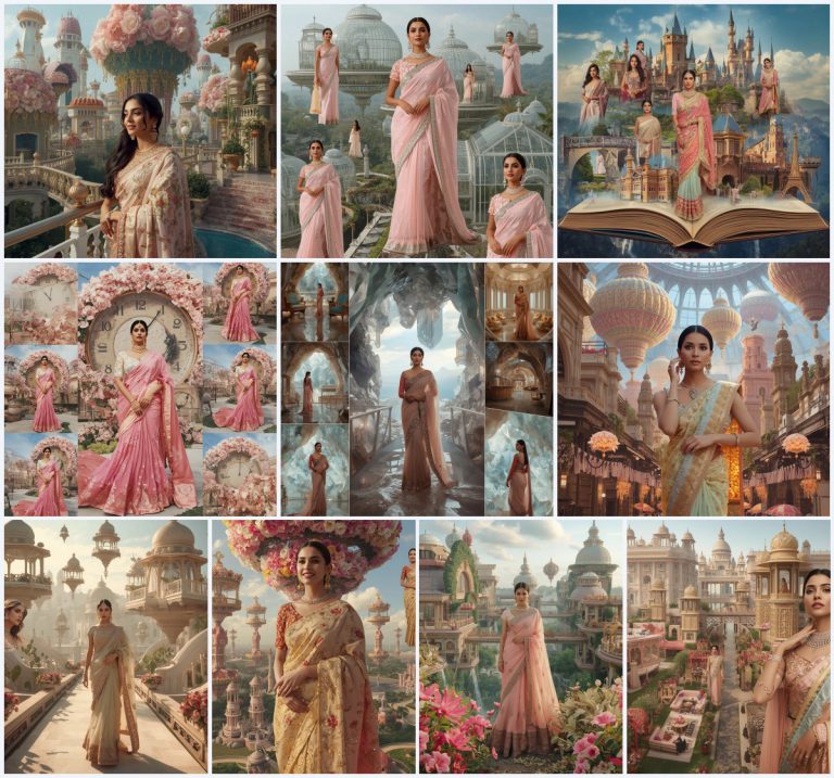 New 10 AI Prompts for Ethereal Saree Photography with Mystical Fog | new prompt chatgpt — AI image prompt