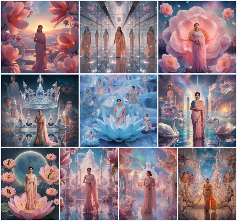 Top 10 Timeless Saree AI Prompts for Grand Heritage Museum Interiors | best ai prompts free — AI image prompt